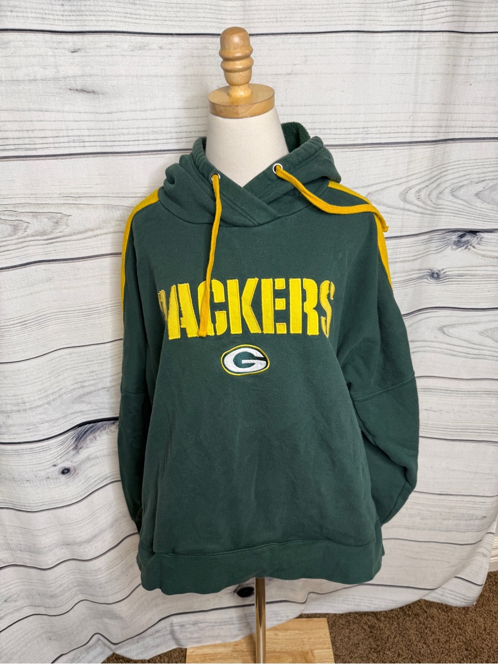 Fanatics Green and Yellow Green Bay Packers Pullover Hoodie